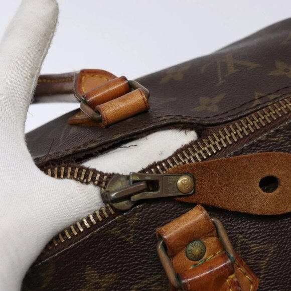 LOUIS VUITTON Monogram Speedy 35 Hand Bag - Picture 12 of 16
